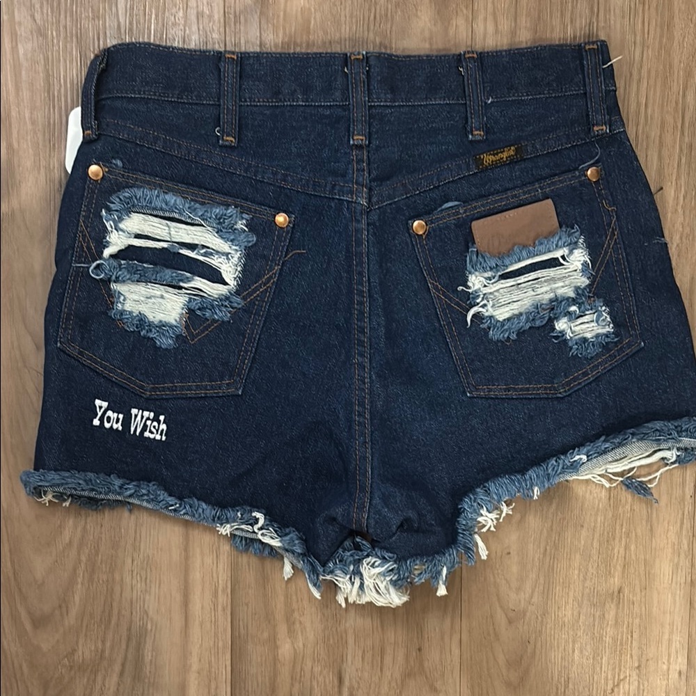 Wrangler Distressed Denim Shorts - Picture 2 of 2